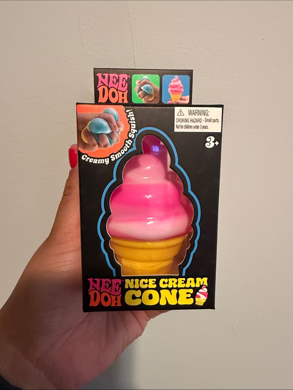 Viral Needoh! Pink & Yellow Nice Cream Cone Squishy Toy